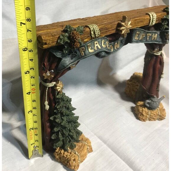 Boyds Bears & Friends Bearstone Collection The Stage Peace on Earth Arch - Picture 12 of 12